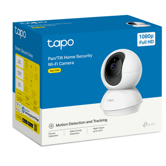 TP-Link Tapo C200C Pan Tilt Home Security Wi-Fi Camera  1080p HD