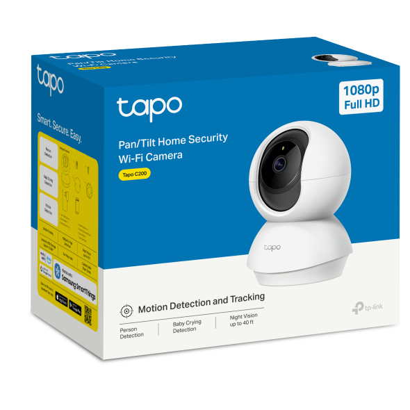 TP-Link Tapo C200C Pan Tilt Home Security Wi-Fi Camera 1080p HD