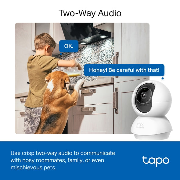 TP-Link Tapo C230 3K 5MP Pan/Tilt AI Home Security Camera