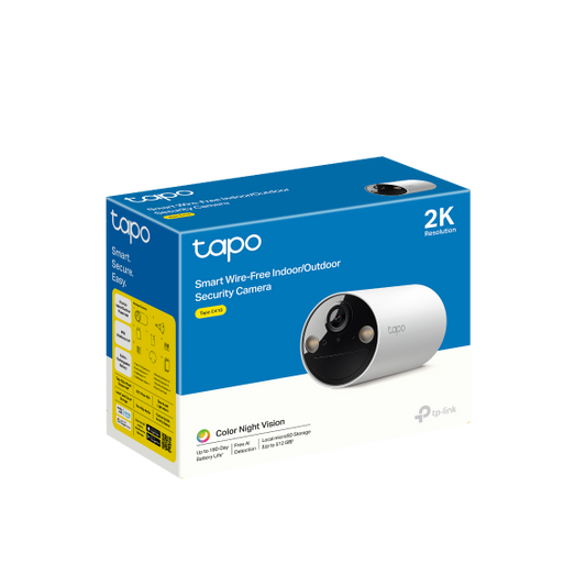 TP-Link Tapo C410 Wire-Free Security Camera  2K 3MP Resolution - Games Corner  Games Corner 