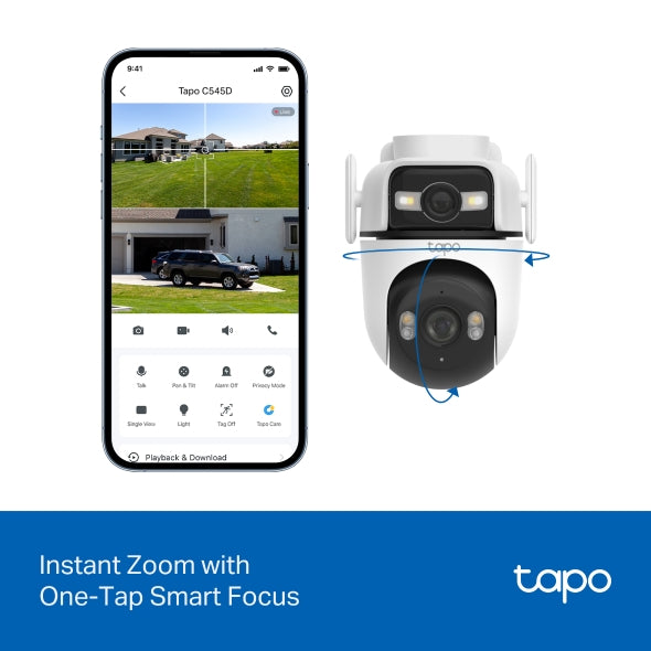 Tapo C545D Outdoor Dual Lens Pan/Tilt Security Camera