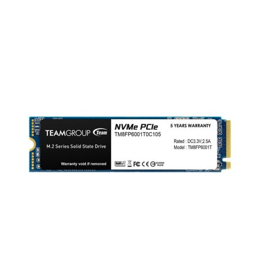 TEAM GROUP MP33 M.2 2280 1TB PCIE 3.0 X4 WITH NVME 1.3 3D NAND INTERNAL SOLID STATE DRIVE (SSD) TM8FP6001T0C101