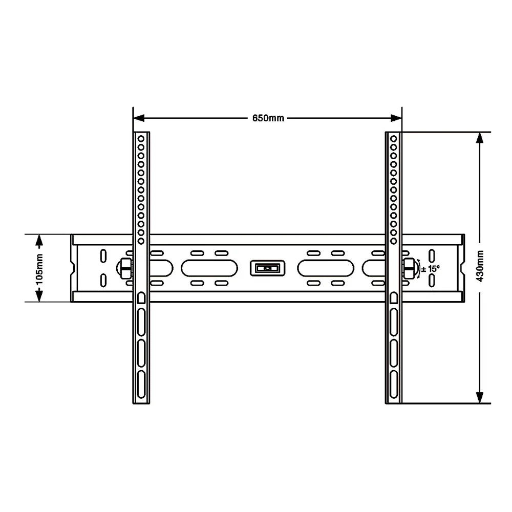 SH 60T Low Cost Tilting TV Wall Mount – Heavy-Duty Adjustable Bracket for LED/LCD TVs