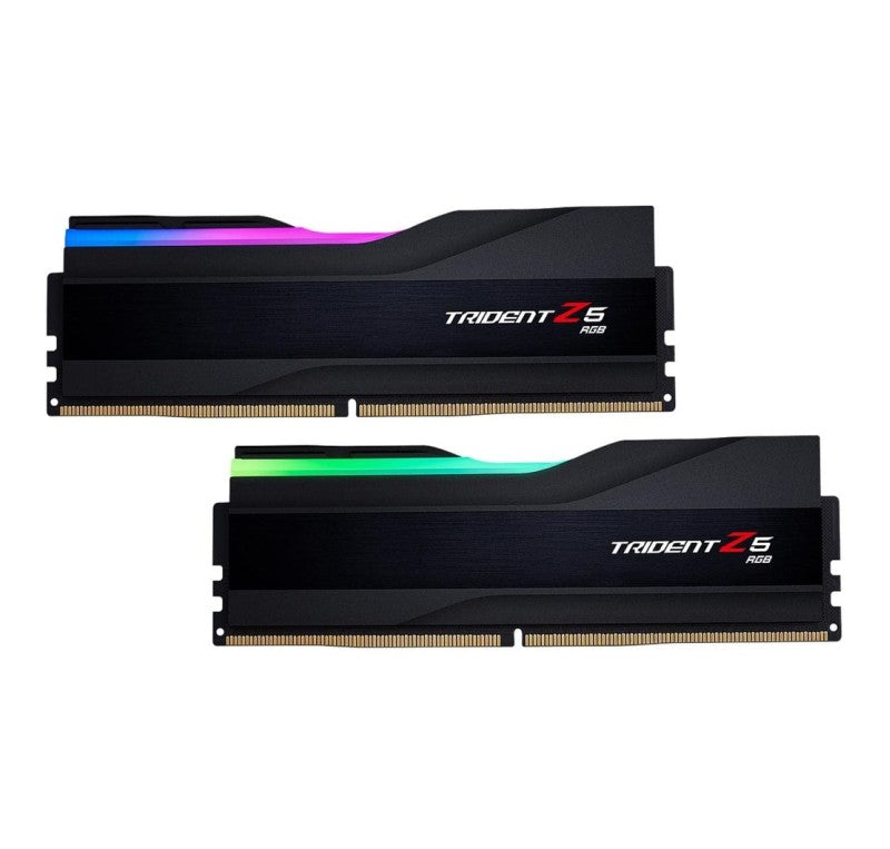 G.SKILL TRIDENT Z5 RGB SERIES (INTEL XMP 3.0) DDR5 RAM 32GB (2X16GB) 6600MT/S CL34-40-40-105 1.40V DESKTOP COMPUTER MEMORY UDIMM - MATTE BLACK (F5-6600J3440G16GA2-TZ5RK)