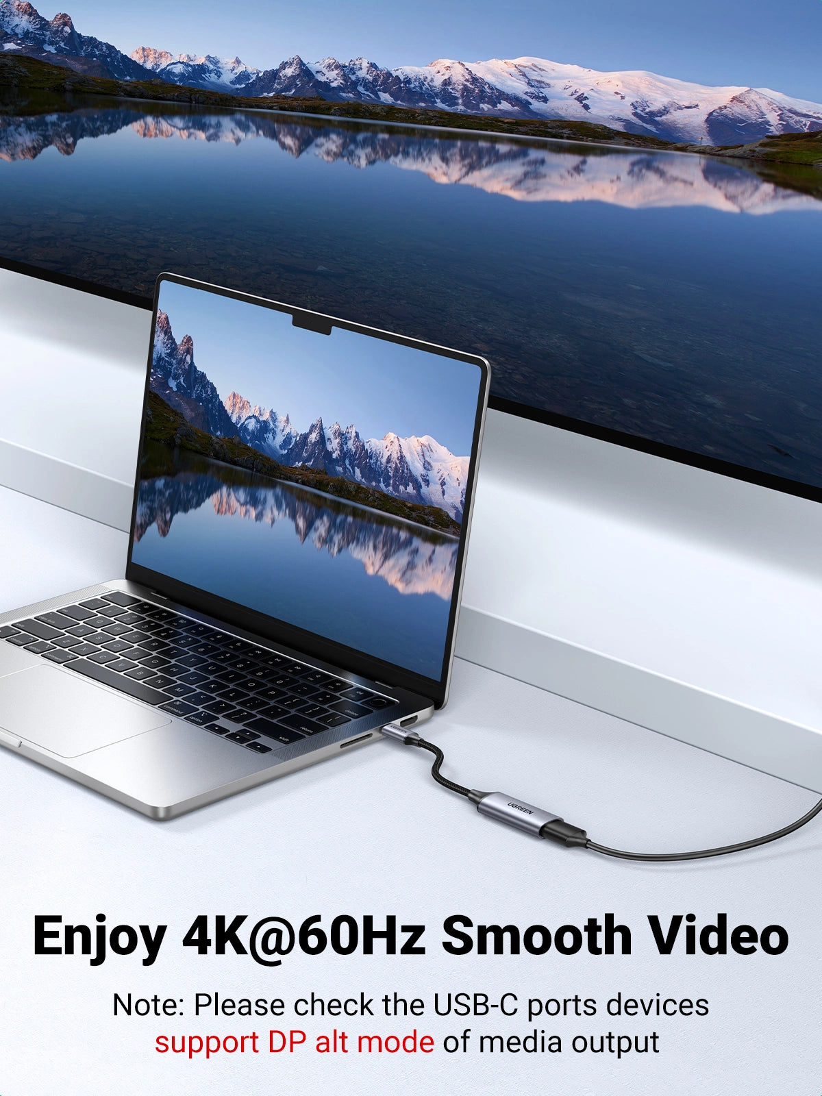 UGREEN USB C 3.1 to HDMI 2.0 Adapter Cable 4K 60Hz Thunderbolt