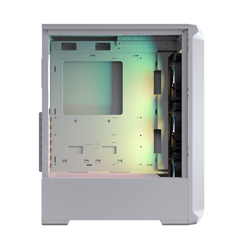 Cougar Archon 2 Mesh RGB, Elegant ARGB Mid Tower Case with Powerful Mesh Intakes, White