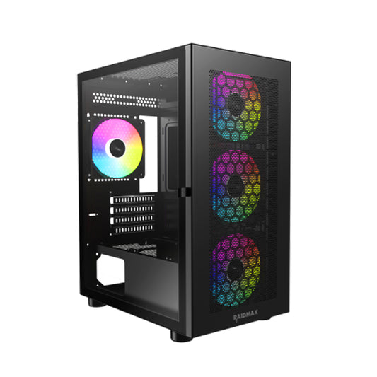 RAIDMAX Vector V213M Mid Tower Micro-ATX PC Case,Black