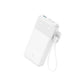 Anker Powercore Power bank 20000mAh 30W Portable Charger with USB C Cable Lanyard A1384H21 White