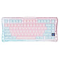 GravaStar K1 Lite 75% Wireless Mechanical Gaming Keyboard, Lumen Rose, Tri-Mode Connectivity, Hot-Swappable, RGB, Lumen Rose | K1 Lite