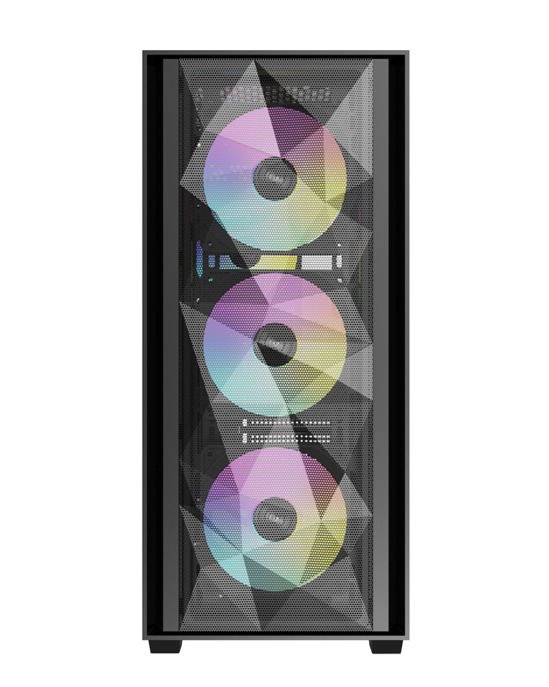 RAIDMAX V217 Mesh Gaming Case with 4 ARGB Fans –