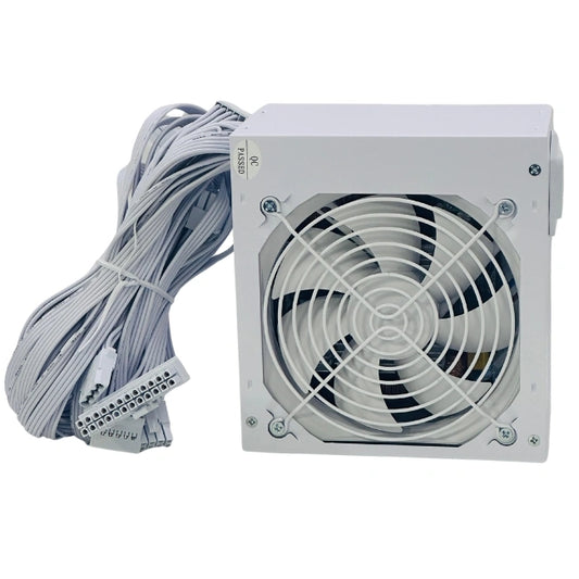 WJCoolMan VP700 Non-Modular ATX Power Supply, 700W Power, 80 Plus Bronze, 120mm Fan, 12V Output Design, Active PFC, Multiple Protection, White