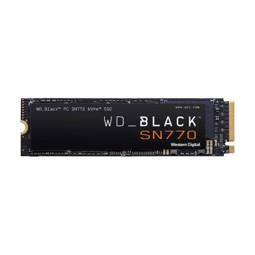 WESTERN DIGITAL WD_BLACK 1TB SN770 NVME INTERNAL GAMING SSD SOLID STATE DRIVE - GEN4 PCIE, M.2 2280, UP TO 5,150 MB/S - WDS100T3X0E