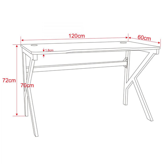 gaming desk k shape