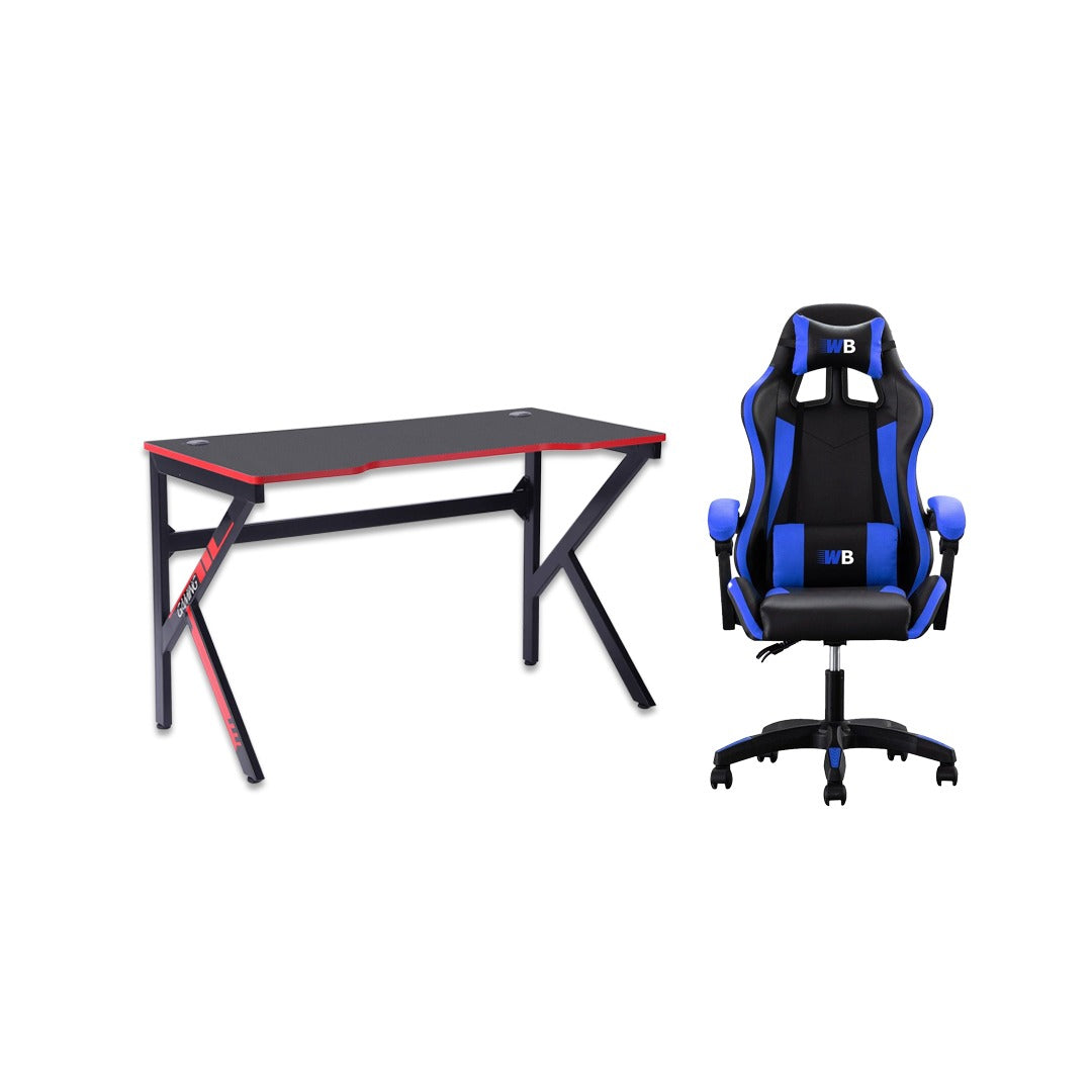 gaming desk k shape WB Gaming Chair combo offer