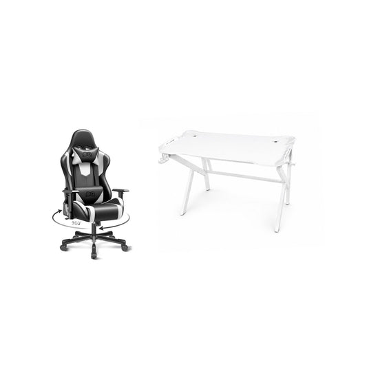 Gaming Table & Chair Combo – Carbon Fiber Desk with Ergonomic Gaming Chair-GC3 Games Corner 