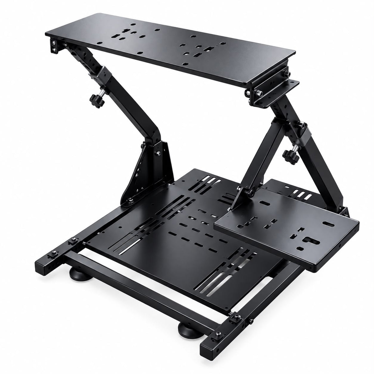 Adjustable Foldable Racing Simulator Cockpit Stand for Steering Wheel Pedals and Shifter