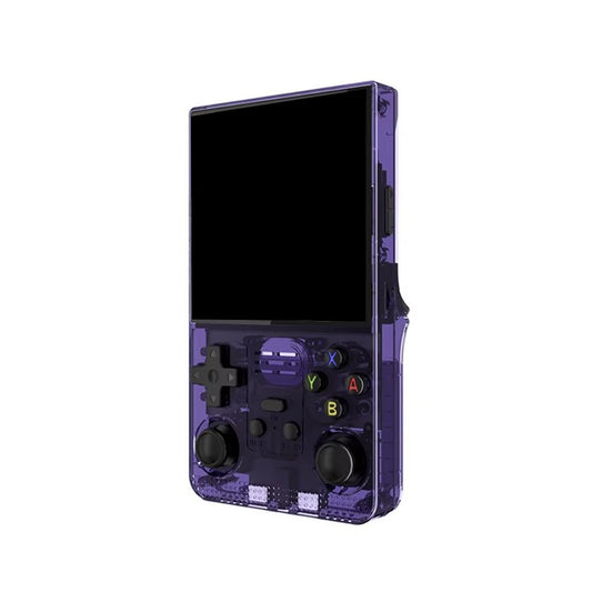 R39MAX Retro Handheld Console Portable Pocket Video Player 4" IPS Screen 128GB Open-System Emulator For Classic Arcade Games-Purple