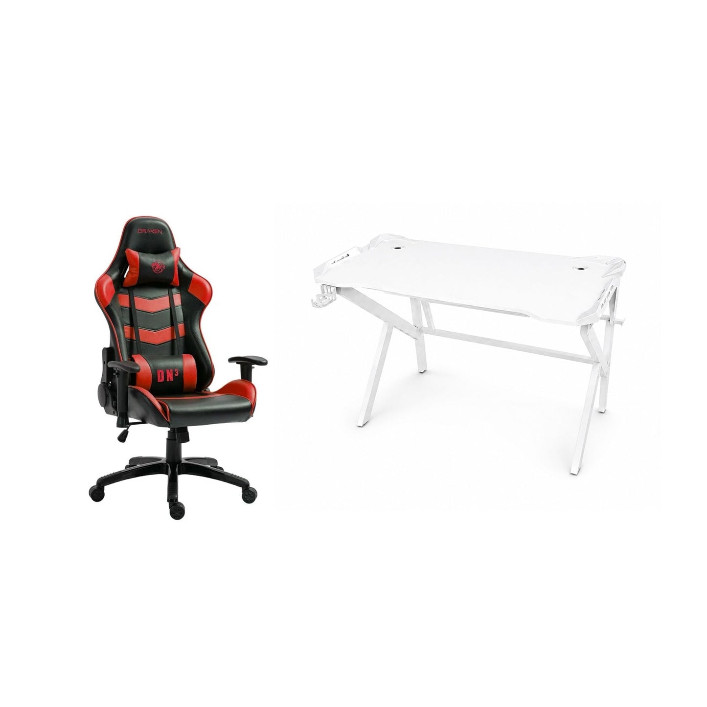 Gaming Table & Chair Combo – Carbon Fiber Desk with Ergonomic Gaming Chair-GC2