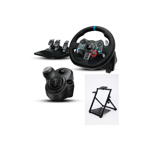 Logitech G29 Driving Force Racing Wheel,Logitech Driving Force Shifter&Stand  (Pre Owned)