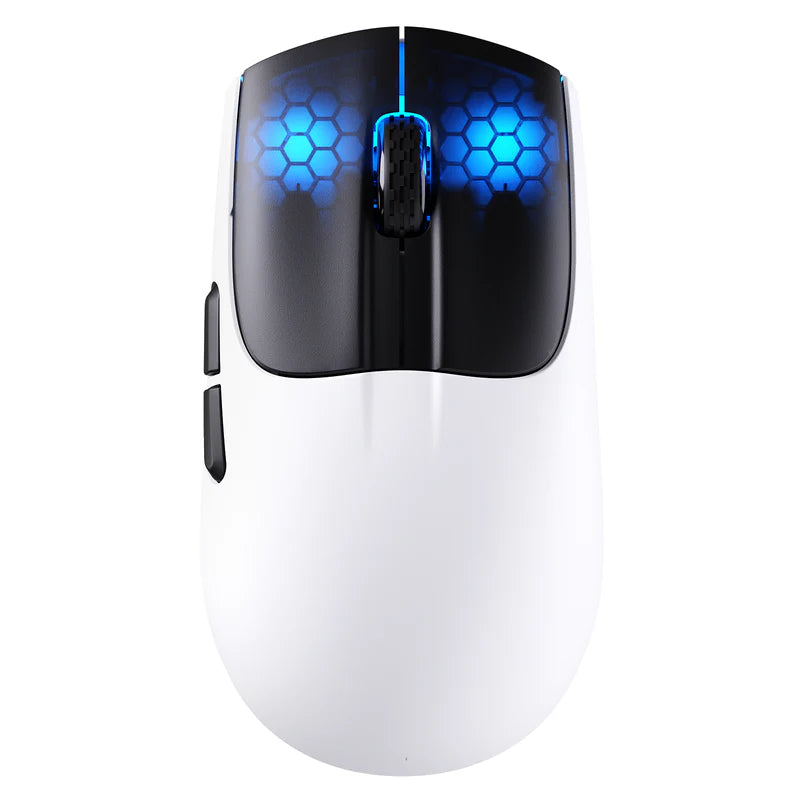 ATTACK SHARK X5 Wireless 49g Ultralight Tri-mode 2.4Ghz/USB-C Wired/Bluetooth Gaming Mouse-White