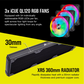 Corsair Hydro X Series xh305i Hardline Water Cooling Kit With/Incl XC7 CPU Water Block, XR5 360MM Radiator, XD5 Pump Res and Icue QL120 Rgb Fans