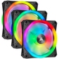 Corsair Hydro X Series xh305i Hardline Water Cooling Kit With/Incl XC7 CPU Water Block, XR5 360MM Radiator, XD5 Pump Res and Icue QL120 Rgb Fans