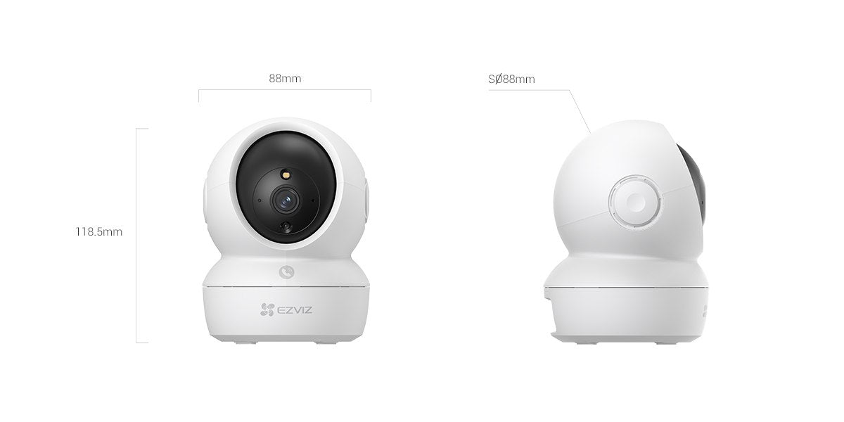 EZVIZ H6c Pro 2K Smart Home Security Camera with AI Detection & Night Vision