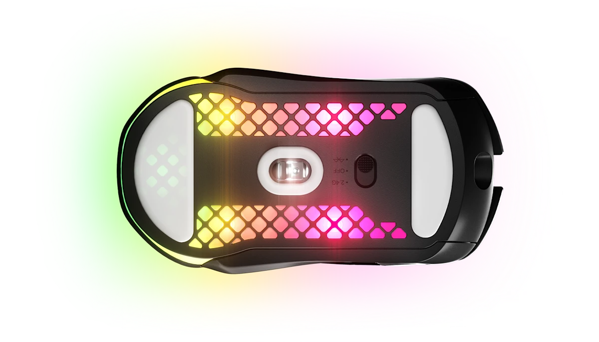 SteelSeries Aerox 5 Wireless RGB Optical Gaming Mouse With 9 Programmable Buttons -Black