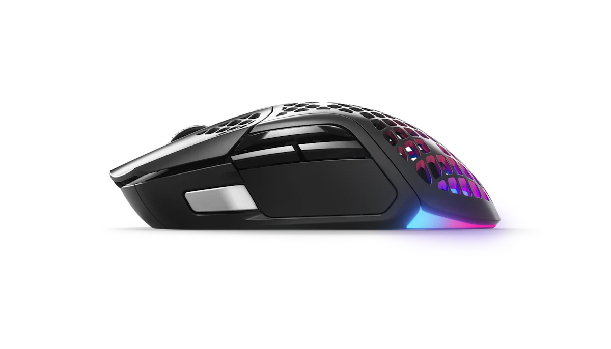 SteelSeries Aerox 5 Wireless RGB Optical Gaming Mouse With 9 Programmable Buttons -Black