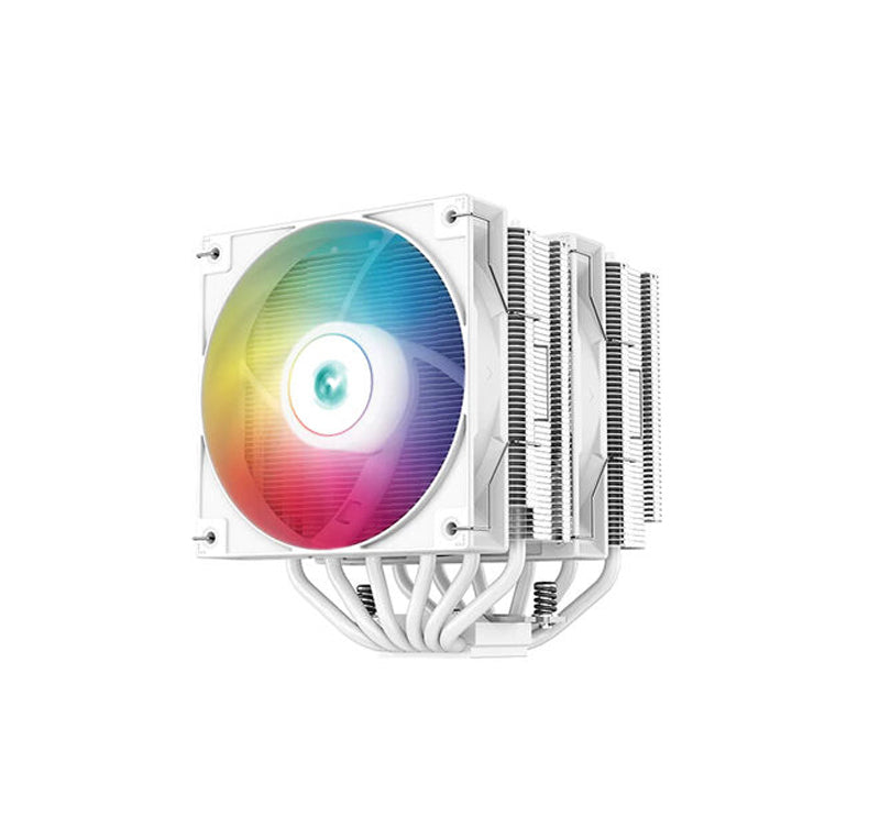 DEEPCOOL AG620 ARGB DUAL-TOWER 120MM CPU COOLER - WHITE - R-AG620-WHANMN-G-2