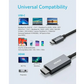 Anker Powerline Usb-C To Hdmi Nylon Cable 6Ft Black, A8730H11