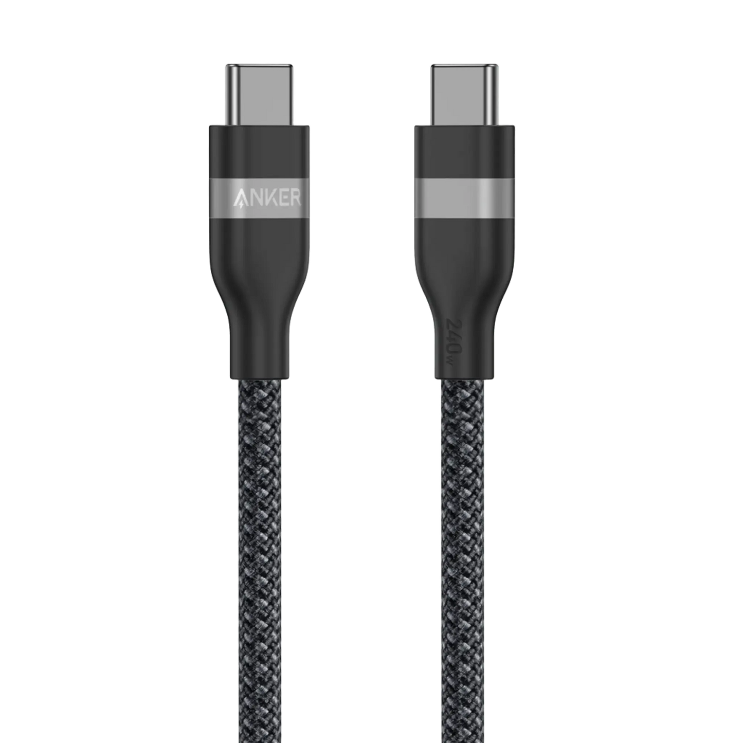 Anker Usb-C To Usb-C Cable 3Ft 240W Braided Black, A82E2H11