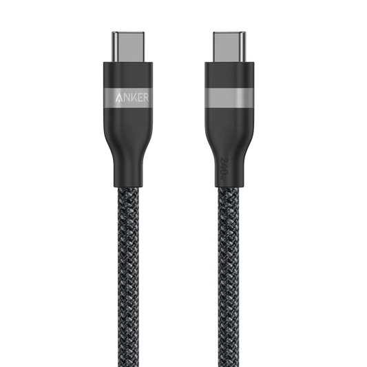 Anker Usb-C To Usb-C Cable 3Ft 240W Braided Black, A82E2H11