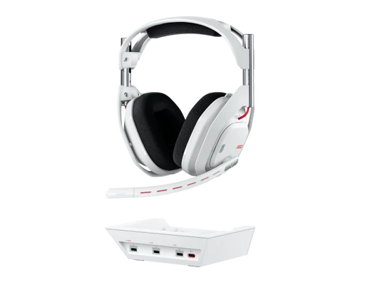 Logitech G Astro A50 Omni-Platform Wireless Gaming Headset + Base Station for PS5, Xbox, PC:  White