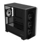 ASUS A23 PLUS micro-ATX case, Support Hidden-connector Motherboards, Standoff-mounted tempered-glass front panel, supports up to 360 mm Cooler, Black-GC