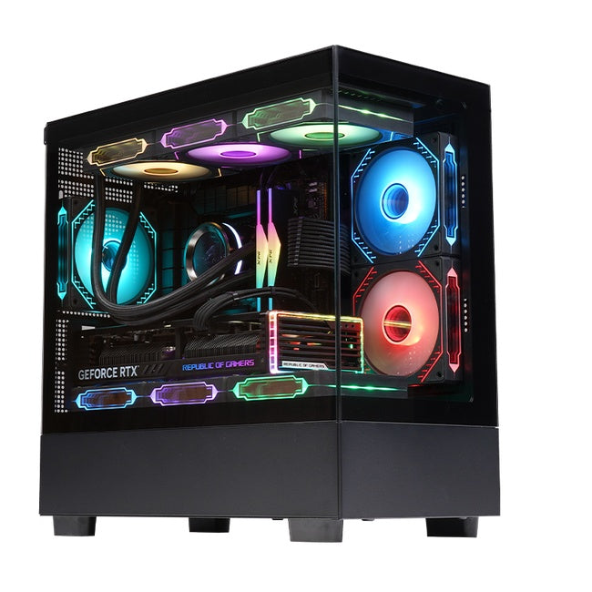 Wjcoolman Blade Micro-ATX Elite 3F ARGB PC Case  Black