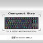 GameStop GS200 RGB Gaming Mechanical Keyboard - Outemu Brown Switches - 1000Hz Polling Rate - FPS Sniper (Bla