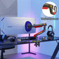 NB F5-GR RGB Gaming Monitor Arm | Gas Spring, 360° Rotation, 32–60 Inch Screens, up to 20kg – Dark Red