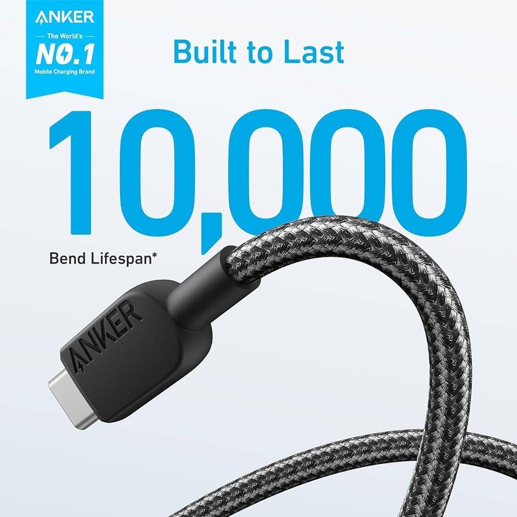 Anker 322 USB-A To USB-C Charging Cable, 3ft, A81H5H11