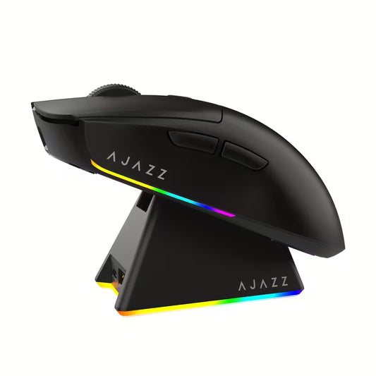 AJAZZ AJ139V2 MC Wireless 1000Hz Mouse - Suitable for Gaming And E-Sports - Supports 2.4G/Wired - Lightweight Weighs about 66G, More Comfortable in Hand, Mouse + Charging Dock