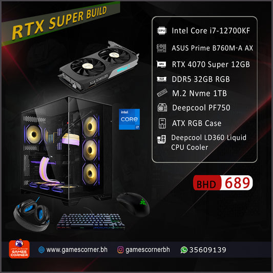 Intel Core i7-12th,Zotac RTX 4070 Super Gaming Build