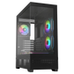 AceGeek Cruiser L460 Computer Case, Up to 360mm Radiator & 9x Fan Support, 0.7mm Tempered Glass.