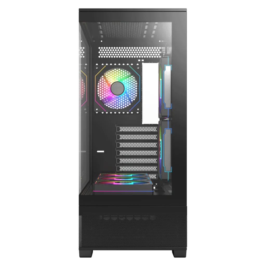 AceGeek Cruiser L460 Computer Case, Up to 360mm Radiator & 9x Fan Support, 0.7mm Tempered Glass.