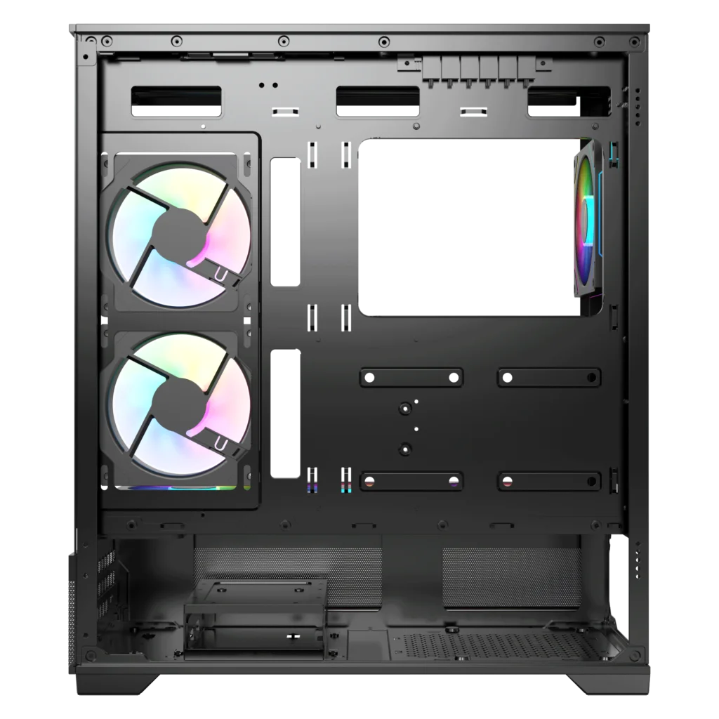 AceGeek Cruiser L460 Computer Case, Up to 360mm Radiator & 9x Fan Support, 0.7mm Tempered Glass.