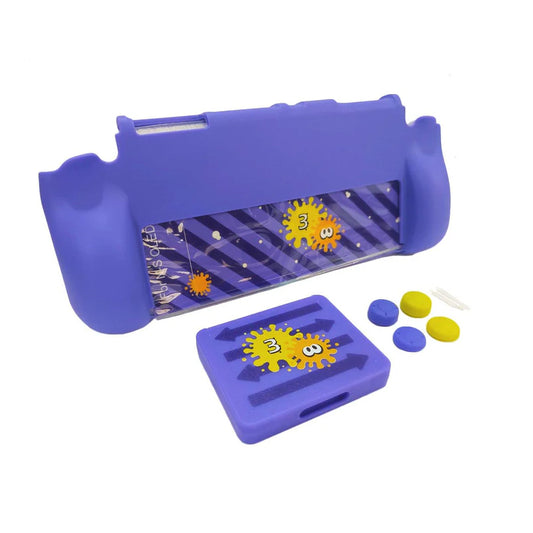 Protective Kit For N-Switch Oled Splatoon Pattern.
