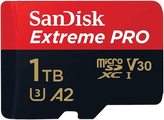 SanDisk 1 TB Extreme PRO microSDXC UHS-I CARD, Up to 200MB/s Read Speed, 140MB/s WRITE Speed, 4K Video on Smartphones, Compatible with microSDHC, microSDXC, microSDHC UHS-I | SDSQXCD-1T00-GN6MA