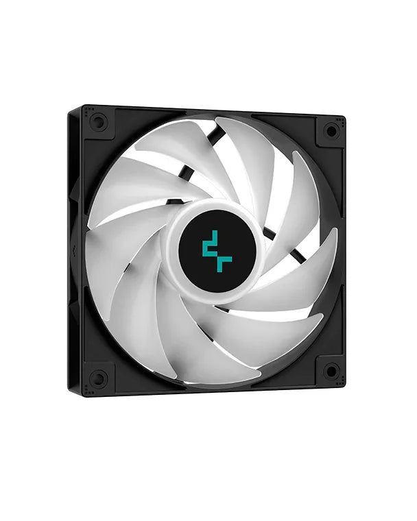 DeepCool AG400 BK ARGB Single Tower 120mm CPU Cooler, 2000 RPM Fan Speed, 75.89 CFM Airflow, ARGB LED, 3.36W Power, ≤31.6 dB(A) Fan Noise, LGA1700/1200/AM5/AM4 Black | R-AG400-BKANMC-G-2-GC