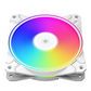 DeepCool CF120 Plus 3 Pack RGB 120mm Fan, Addressable RGB LED Lighting ,120mm PWM Fan, 3 Pack, White | DP-F12-AR-CF120P-WH-3P-GC