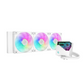 DeepCool LT360 ARGB 360mm Liquid CPU Cooler, 3400 RPM±10% Pump Speed, Addressable RGB LED, Hydro Bearing, White | R-LT360-WHAMNC-G-1