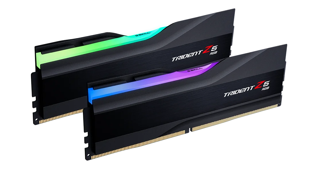 G Skill Trident Z5 RGB DDR5 32GB (2x16GB) 6800Mhz Intel XMP Memory Kit (RAM),CL34-45-45-108 1.40V,Black-GC